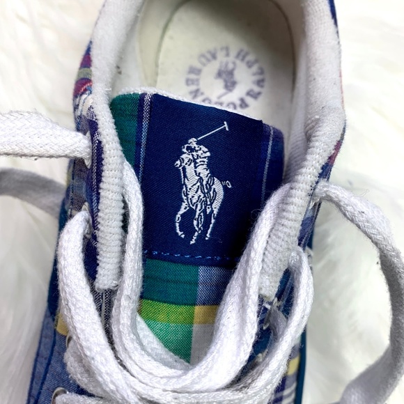 🚫SOLD! |•POLO RALPH LAUREN•|Plaid Fashion Sneaker - Picture 7 of 8